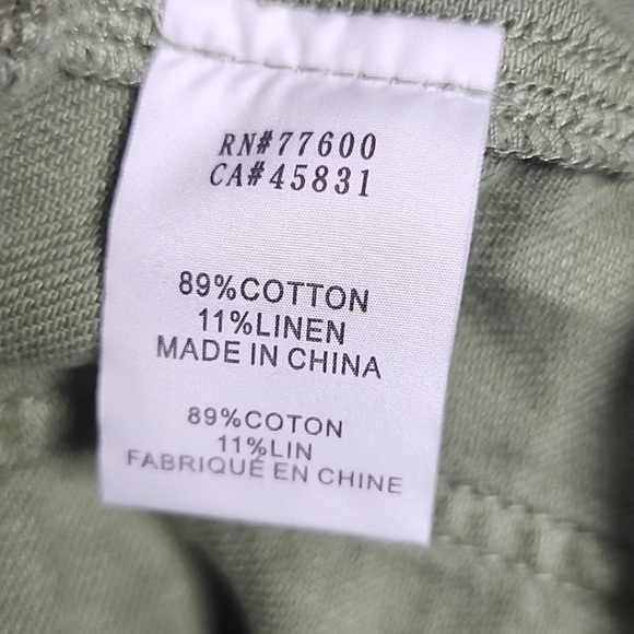 NWT Sandrine Rose x Free People Army Jumpsuit Linen Cotton Small Military Green - Picture 11 of 15